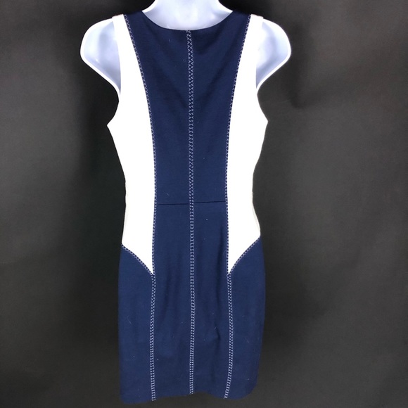 Cynthia Steffe Women's Blue White Dress 6 - Picture 3 of 5